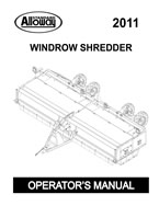 2011 Windrow Shredder Owners Manual