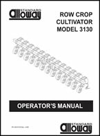 Alloway 3130 Row Crop Cultivator Owners Manual