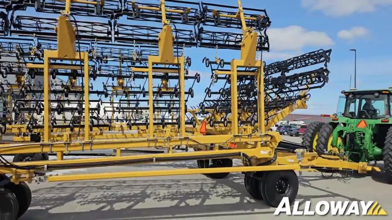 Alloway Seedbedder folded for transport