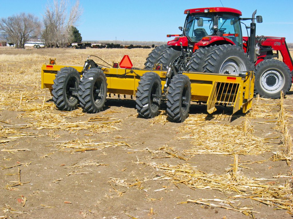 Alloway Windrow Shredder in the field