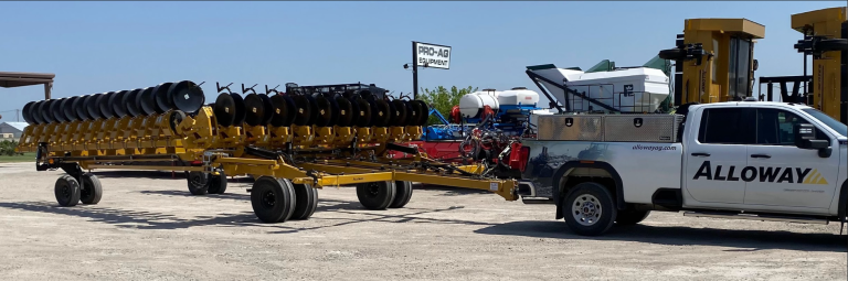 Alloway 3130 36-row cultivator on delivery