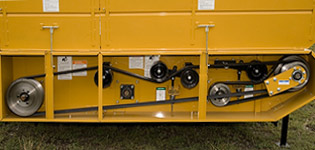 Belt drive from both sides