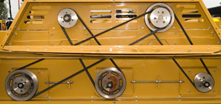 Power band belt drive